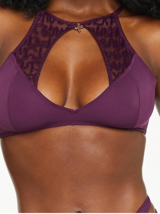 Savage X Fenty Other - Tagged by Savage High-Neck Bralette in purple LARGE NWT